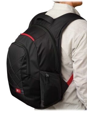 Case Logic Black Laptop Backpack for 15-16" Laptops  NWT
